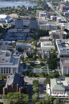 East campus from the air