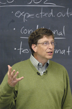 Bill Gates visiting a class