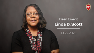 A photograph of Dean Emerit Linda D. Scott.